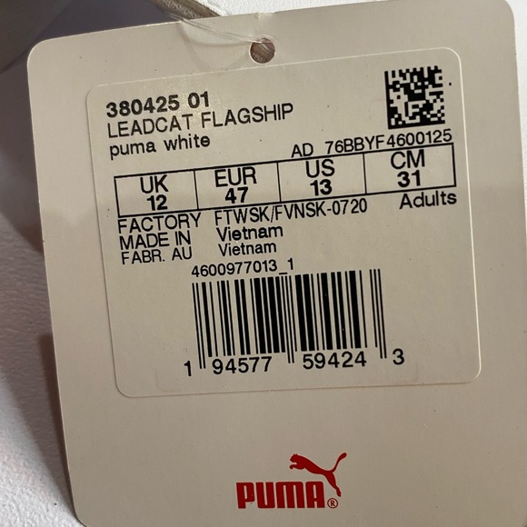 PUMA - Leadcat Blank Slides in Puma White - Picture 11 of 12